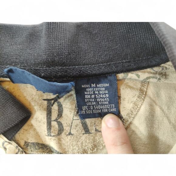 Vintage Puritan All Over Bass Fishing Lure Print Fishermancore Polo S/S Shirt M - Picture 4 of 7